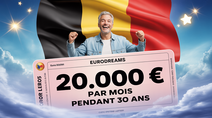 Eurodreams: un belge gagne 20.000€ par mois