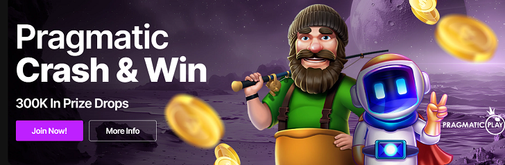 Promo Crash Win de Pragmatic sur Just Casino Crypto
